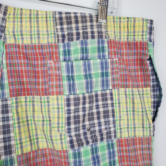Vintage Ralph Lauren Polo Sport Patchwork Swim Shorts Trunks Mens Sz L Vtg - Picture 5 of 11